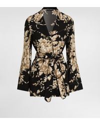 Dolce & Gabbana - Rose- Silk Vanity Shirt - Lyst