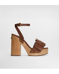 Dolce & Gabbana - Cowhide Wedge Sandals - Lyst
