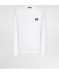 Dolce & Gabbana - Long-Sleeved T-Shirt With Logo Tag - Lyst