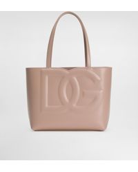 Dolce & Gabbana - Kleiner Shopper Dg Logo Bag Aus Kalbsleder - Lyst