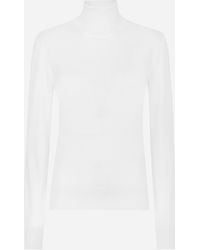 Dolce & Gabbana - Cashmere And Silk Turtle-Neck Sweater - Lyst