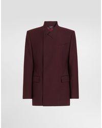 Dolce & Gabbana - Sicilia Double-Breasted Wool Gabardine Jacket - Lyst