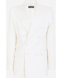 Dolce & Gabbana - Double-Breasted Virgin Wool Jacket - Lyst