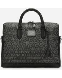 Dolce & Gabbana - Briefcase in jacquard spalmato - Lyst