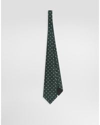 Dolce & Gabbana - Polka Dot-Print Silk Twill Tie - Lyst