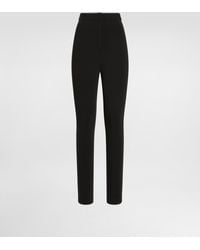 Dolce & Gabbana - Jersey-Leggings Aus Milano Ripp - Lyst