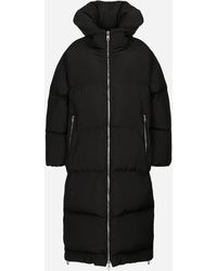 Dolce & Gabbana - Long Recycled Down Puffer Jacket - Lyst