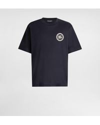 Dolce & Gabbana - Cotton T-Shirt With Patch - Lyst