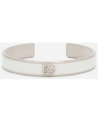 Dolce & Gabbana - Logo-Plaque Cuff Bracelet - Lyst