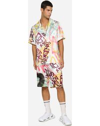 Dolce & Gabbana Homme Vêtements Pantalons & Jeans Pantalons courts Bermudas Pantalons et Shorts Bermuda de jogging en jersey à logo DG gaufré male 42 