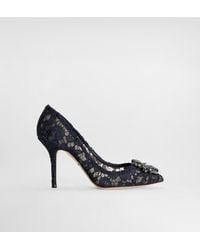 Dolce & Gabbana - Lace Pumps With Brooch Detailing - Lyst