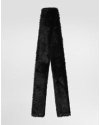 Dolce & Gabbana - Shearling Scarf - Lyst