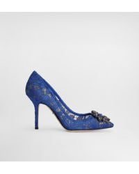 Dolce & Gabbana - Lace Pumps With Brooch Detailing - Lyst