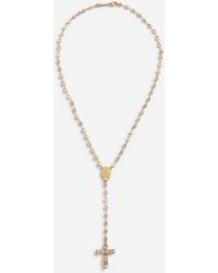 Dolce & Gabbana Collar Rosario - Metálico