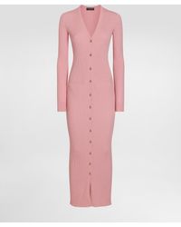 Dolce & Gabbana - Long Ribbed Wool Cardigan - Lyst