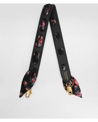 Dolce & Gabbana - Raffia Crochet And Twill Shoulder Strap - Lyst