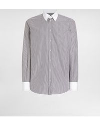 Dolce & Gabbana - Martini Slim-Fit Striped Cotton-Poplin Shirt - Lyst