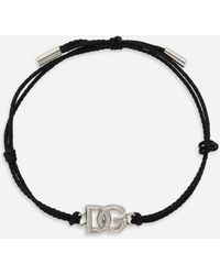Dolce & Gabbana - コードブレスレット スモールDgロゴ - Lyst