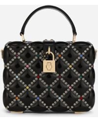 Dolce & Gabbana - Resin Dolce Box Bag With Rhinestones - Lyst