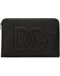 Dolce & Gabbana - Large Deerskin Pouch - Lyst