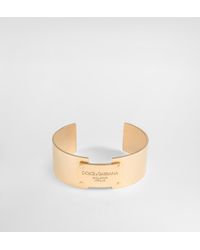 Dolce & Gabbana - Armreif Mit -Logoplakette - Lyst