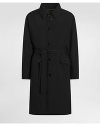 Dolce & Gabbana - Single-Breasted Nylon Trench Coat - Lyst