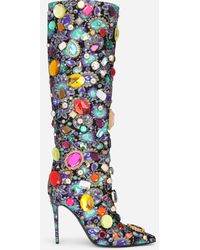 Stivali Dolce \u0026 gabbana in Plastica Marrone taglia 39 EU - 22099325