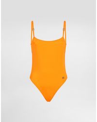 Dolce & Gabbana - One-Piece Olympic Swimsuit - Lyst
