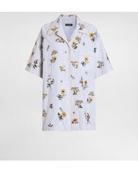 Dolce & Gabbana - Poplin Shirt With Floral Embroidery - Lyst