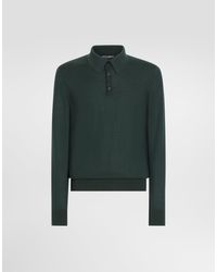 Dolce & Gabbana - Knit Cashmere Polo Shirt - Lyst