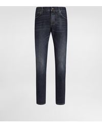 Dolce & Gabbana - Slim-Fit Stretch Cotton Jeans - Lyst