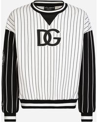 Herren Bekleidung Sport- Dolce & Gabbana Baumwolle Jersey-Sweatshirt Batik mit Kapuze und Print für Herren und Fitnesskleidung Hoodies Training 