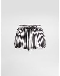 Dolce & Gabbana - Striped Poplin Culottes - Lyst