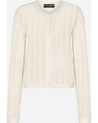 Dolce & Gabbana - Short Crochet Jacket - Lyst