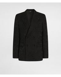 Dolce & Gabbana - Sicilia Light Double-Breasted Brocade Jacket - Lyst