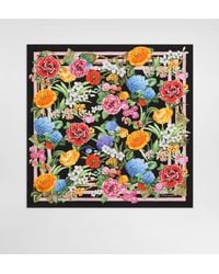 Dolce & Gabbana - Floral- Silk Twill Foulard (90X90) - Lyst