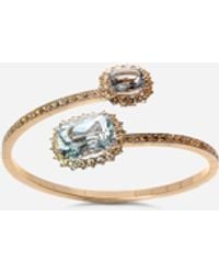Dolce & Gabbana - Heritage ブレスレット イエローゴールド アクアマリン＆イエローサファイア - Lyst