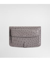 Dolce & Gabbana - Ostrich Leather Clutch - Lyst