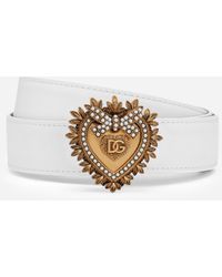 Dolce & Gabbana - Leather Devotion belt - Lyst