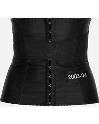 Dolce & Gabbana - Bustier-Gürtel Mit Gekreuzten Elastischen Logobändern - Lyst