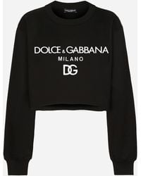 Dolce & Gabbana - Sweatshirt Aus Jersey Mit Print - Lyst
