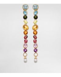Dolce & Gabbana - Earrings 18-Carat And Multicolored Gems - Lyst