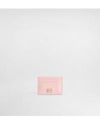 Dolce & Gabbana - Calfskin Card Holder With Plate - Lyst