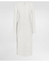Dolce & Gabbana - ロングスリーブドレス ストレッチロゴレース - Lyst