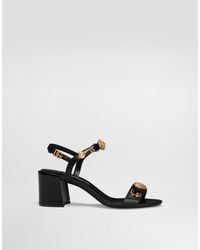 Dolce & Gabbana - Sandals With Embroidery And Stones - Lyst