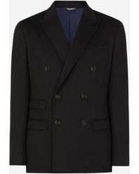 Dolce & Gabbana - Unstrukturierte Zweireihige Jacke Aus Kaschmir - Lyst