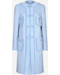 Dolce & Gabbana - ラッセルツイード シングルブレスト コート - Lyst