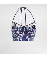 Dolce & Gabbana - Dg Exclusive Haut En Satin De Coton À Majoliques - Lyst
