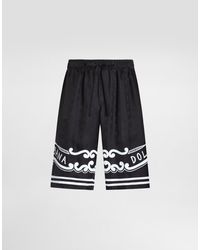 Dolce & Gabbana - バンダナプリント シルク ショートパンツ - Lyst