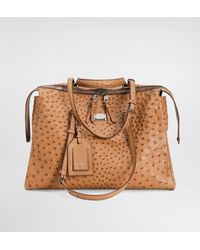 Dolce & Gabbana - Vittoria Ostrich Leather Handbag - Lyst